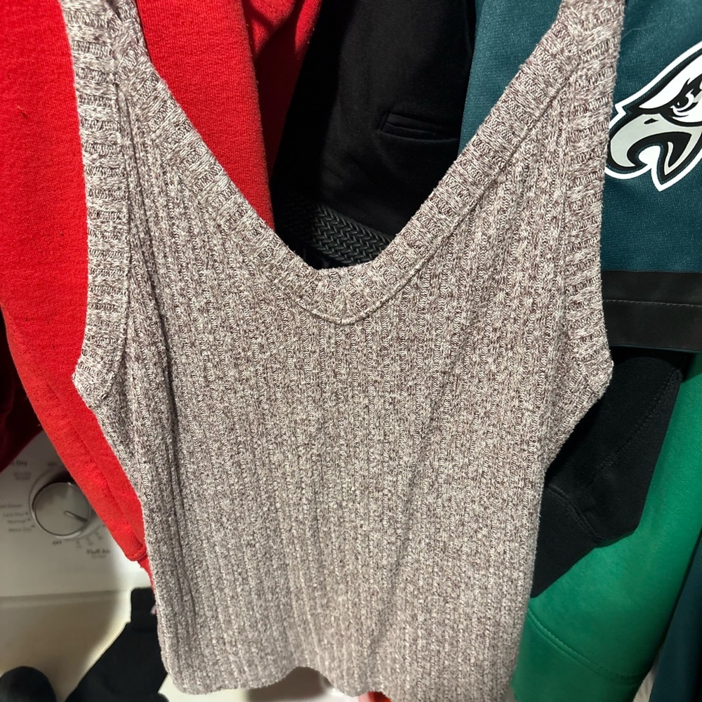 American Eagle Outfitters Gray Tank Top